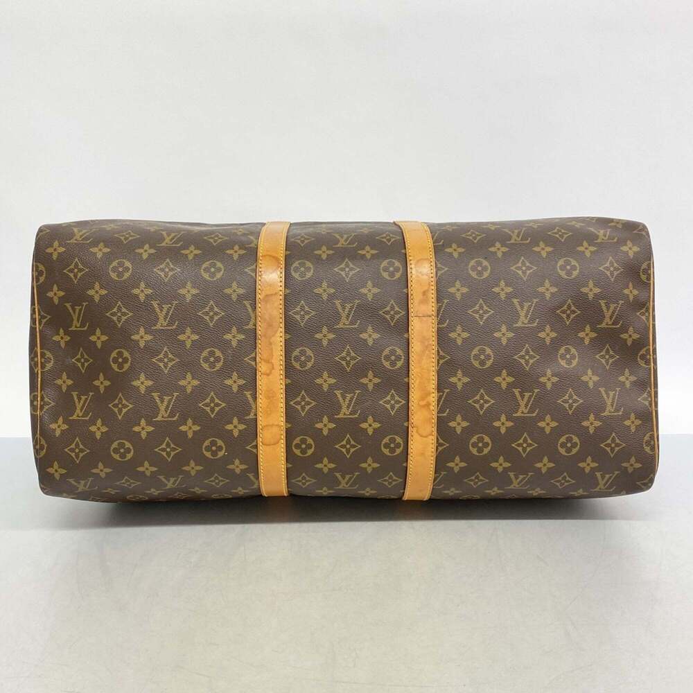 LOUIS VUITTON Brown Monogram Keepall 55 Boston Bag - Picture 3 of 12